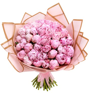 50'li Pembe Şakayık Buketi